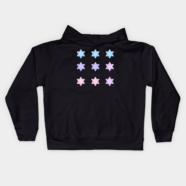 Jewish Stars Pack Kids Hoodie by ampp